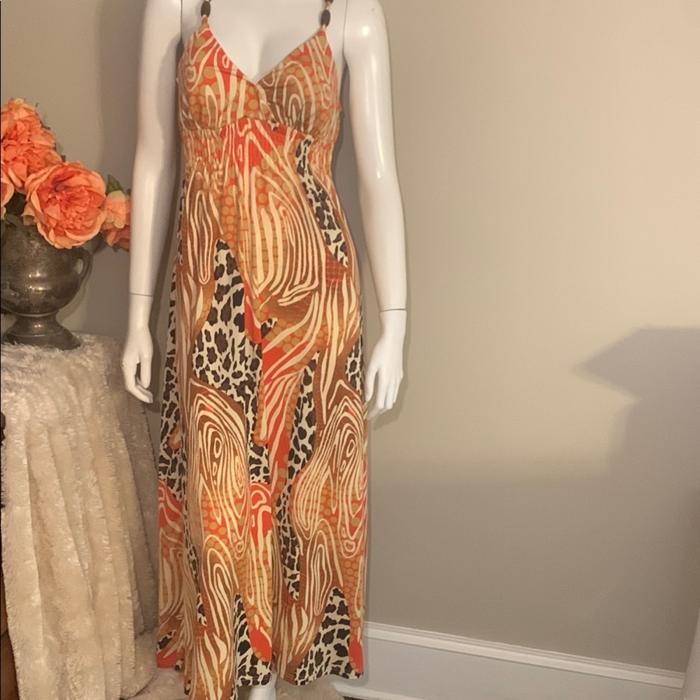 ☀️😎 Alyn Paige Spaghetti Strap Maxi Sundress Small